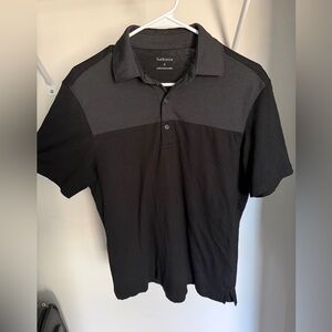 Van Heusen Charcoal and Black Men's Polo Shirt